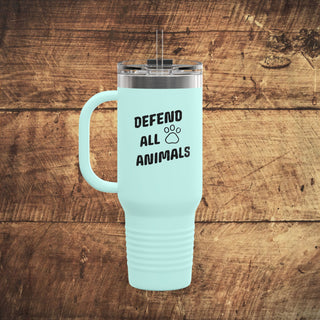 Defend All Animals Insulated Travel Mug, 40oz