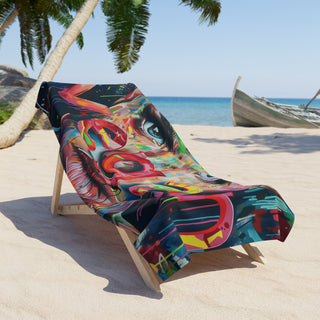 Vegan Beach Towel Printify