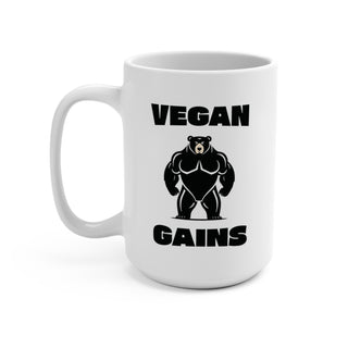 Vegan Gains Coffee Mug 15oz Printify