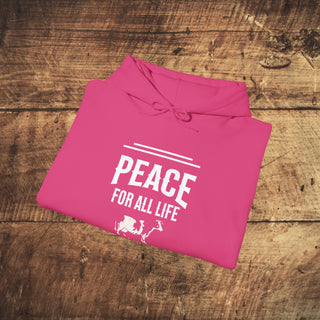 Peace For All Life Heavy Blend™ Hooded Sweatshirt Printify