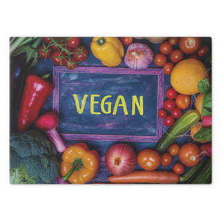 Vegan Tempered Glass Cutting Board Printify