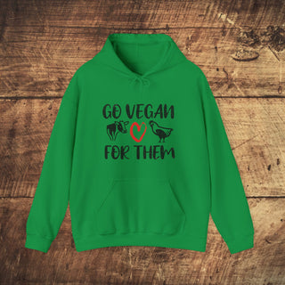 Go Vegan Heavy Blend™ Hooded Sweatshirt Printify