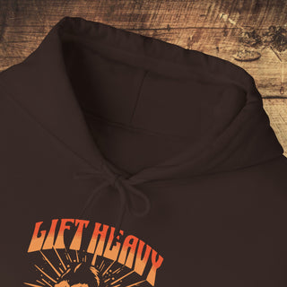 Lift Heavy Eat Plants Heavy Blend™ Hooded Sweatshirt Printify