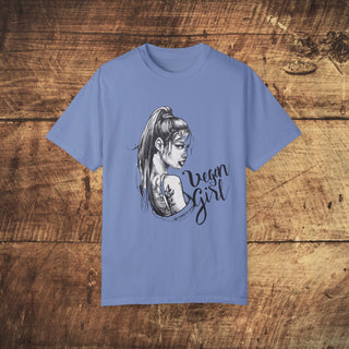 Vegan Girl Garment-Dyed T-shirt Printify