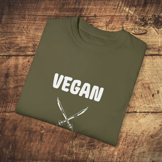 Vegan Warrior Garment-Dyed T-shirt Printify