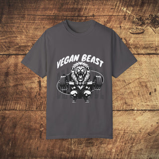 Vegan Beast Garment-Dyed T-shirt Printify