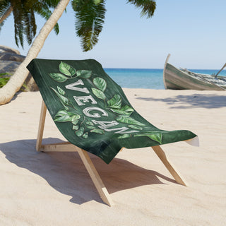 Vegan Beach Towel Printify