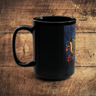 Vegan Black Mug, 15oz