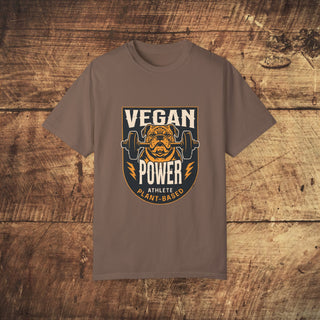 Vegan Power Garment-Dyed T-shirt Printify