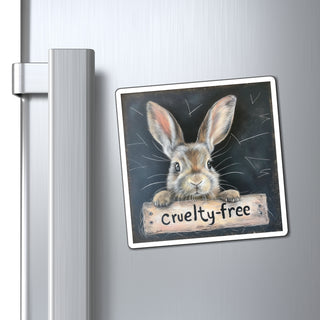 Cruelty-Free Bunny Magnet Printify