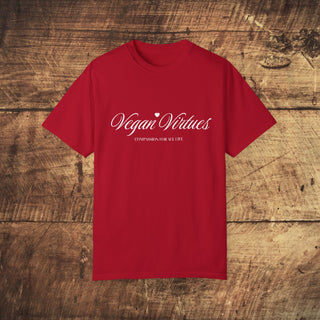 Vegan Virtues Garment-Dyed T-shirt Printify