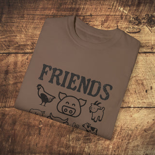 Friends Not Food Garment-Dyed T-shirt Printify