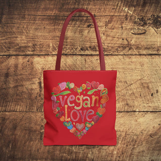 Vegan Love Tote Bag Printify