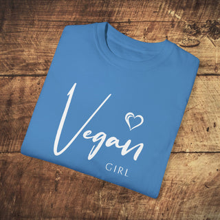 Vegan Girl Garment-Dyed T-shirt Printify