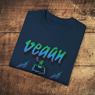 Vegan Athlete Garment-Dyed T-shirt Printify