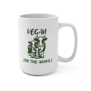 Vegan For The Animals Mug 15oz