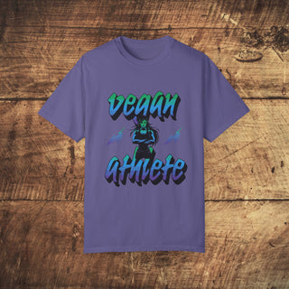 Vegan Athlete Garment-Dyed T-shirt Printify