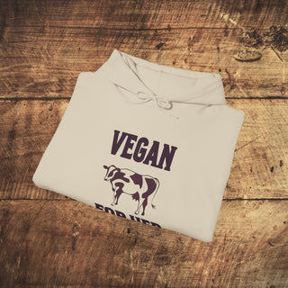 Vegan For Her Heavy Blend™ Hooded Sweatshirt Printify