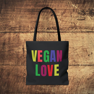 Vegan Love Tote Bag Printify
