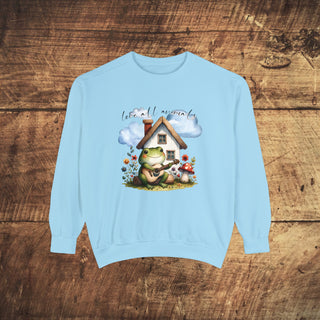 Love All Animals Garment-Dyed Sweatshirt Printify