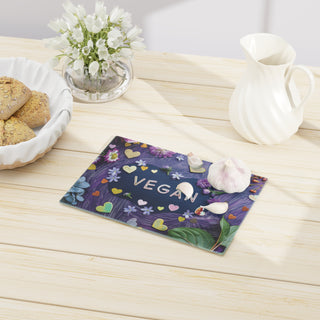 Vegan Tempered Glass Cutting Board Printify