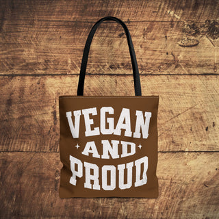 Vegan And Proud Tote Bag Printify