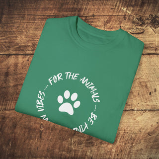 For The Animals Garment-Dyed T-shirt Printify