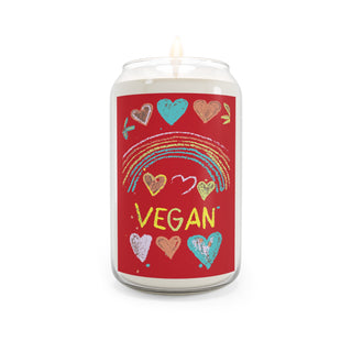 Vegan Hearts  Scented Candle, 13.75oz