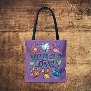 Vegan Love Tote Bag Printify