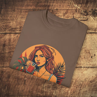 Vegan Girl Garment-Dyed T-shirt Printify