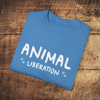 Animal Liberation Unisex Garment-Dyed T-shirt Printify