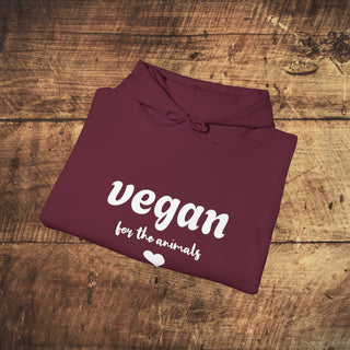 Vegan For The Animals Heavy Blend™ Hooded Sweatshirt Printify