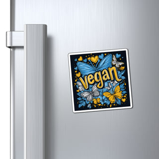 Vegan Butterflies Magnet Printify