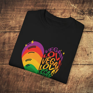 Vegan Love Garment-Dyed T-shirt Printify