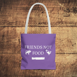 Friends Not Food Tote Bag Printify