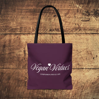 Vegan Virtues Tote Bag Printify