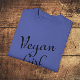 Vegan Girl Garment-Dyed T-shirt Printify