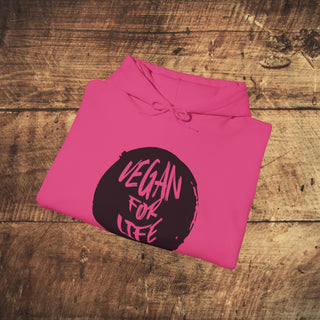 Vegan For Life Heavy Blend™ Hooded Sweatshirt Printify