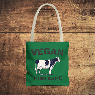 Vegan For Life Tote Bag Printify