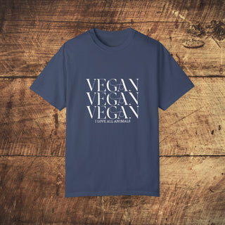 Vegan Garment-Dyed T-shirt Printify