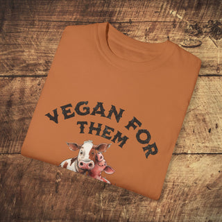 Vegan For Them Garment-Dyed T-shirt Printify