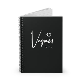 Vegan Girl Spiral Notebook - Ruled Line