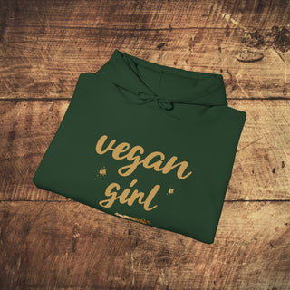 Vegan Girl Heavy Blend™ Hooded Sweatshirt Printify