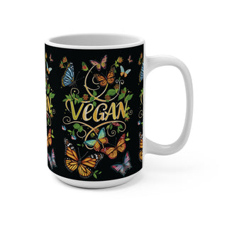 Vegan Butterflies Coffee Mug 15oz