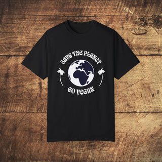 Save The Planet Unisex Garment-Dyed T-shirt