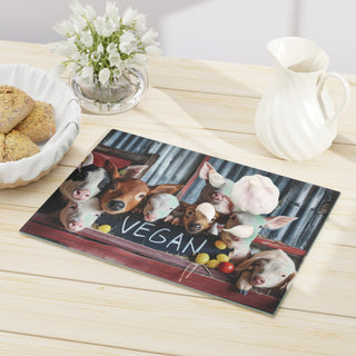 Vegan Tempered Glass Cutting Board Printify