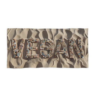 Vegan Beach Towel Printify