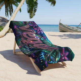 Vegan Beach Towel Printify