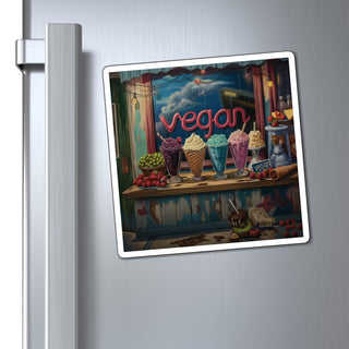 Vegan Ice Cream Magnet Printify