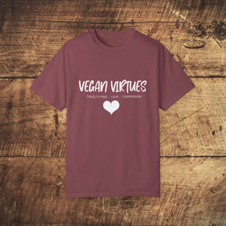 Vegan Virtues Unisex Garment-Dyed T-shirt